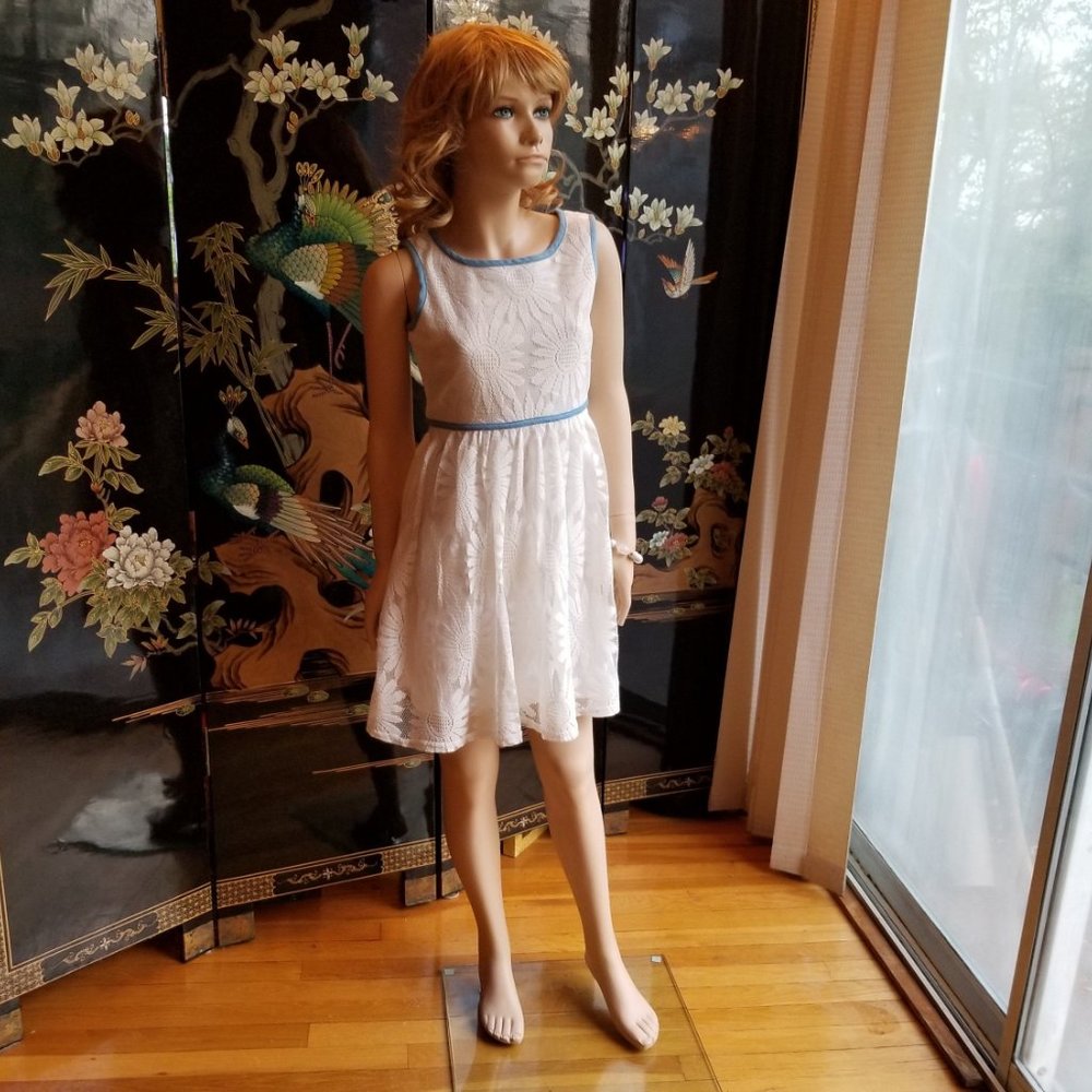 Speechless Size 10 White Lace Cotton Dress